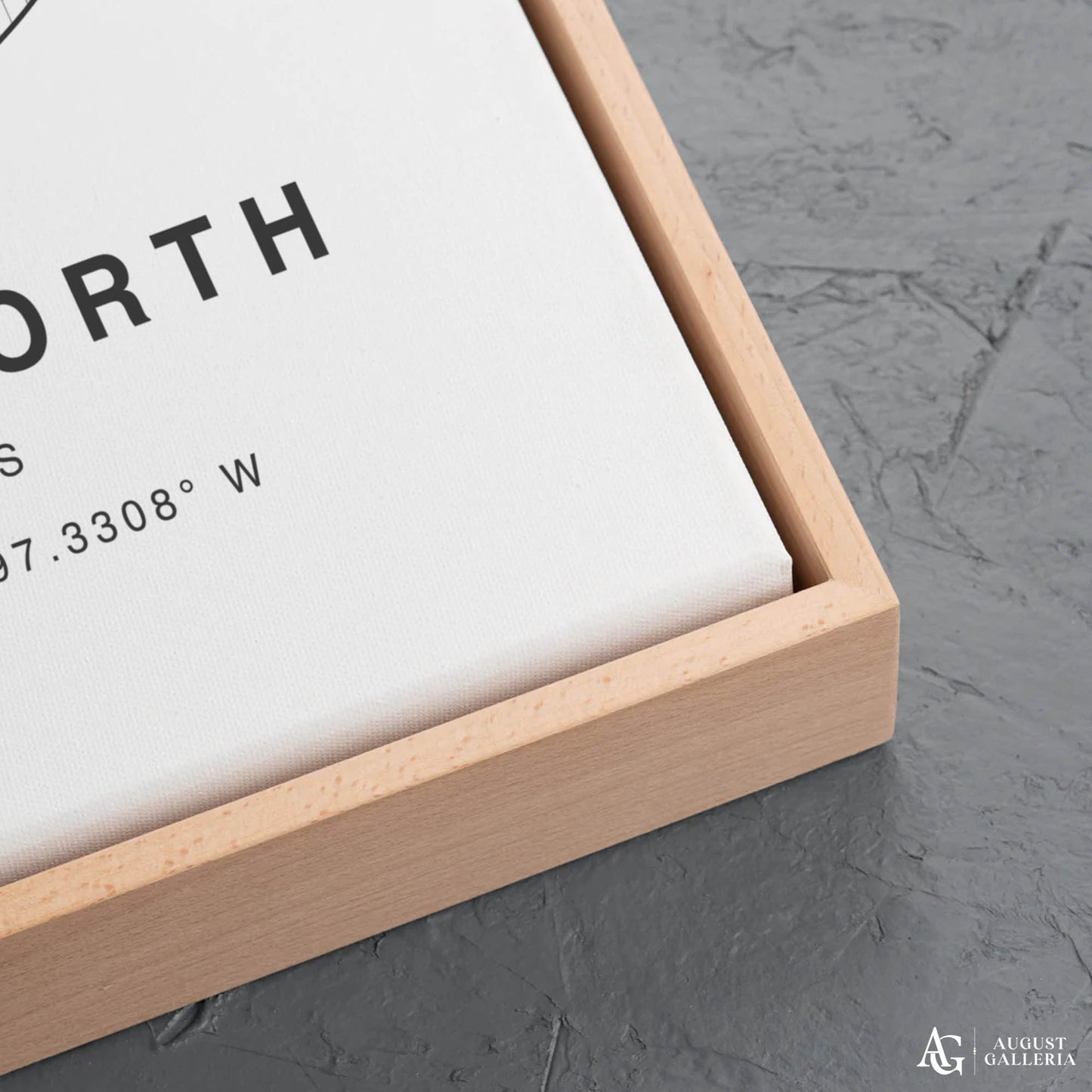 Fort Worth Minimalist Map