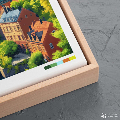 Gothenburg Sweden Retro Travel Print