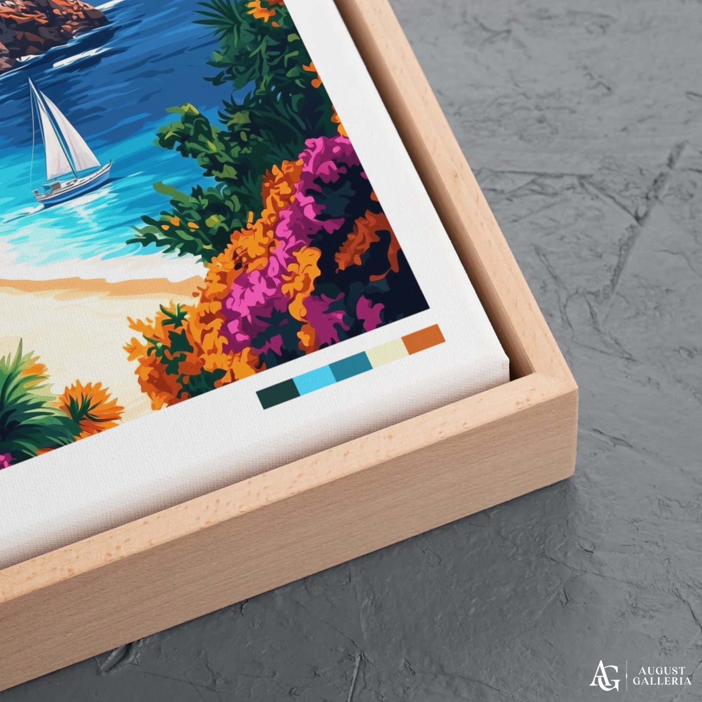 Gran Canaria Retro Travel Print