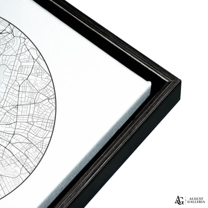 Hamburg Minimalist Map