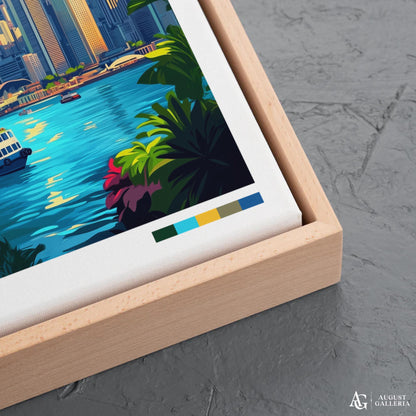 Hong Kong Retro Travel Print