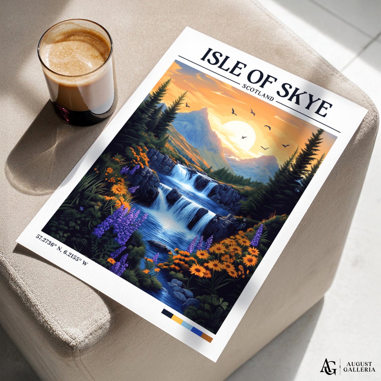 Isle of Skye Retro Travel Print