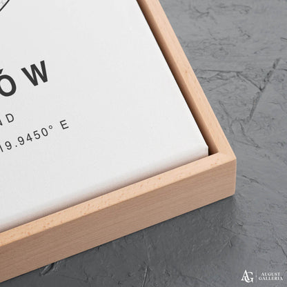 Kraków Minimalist Map