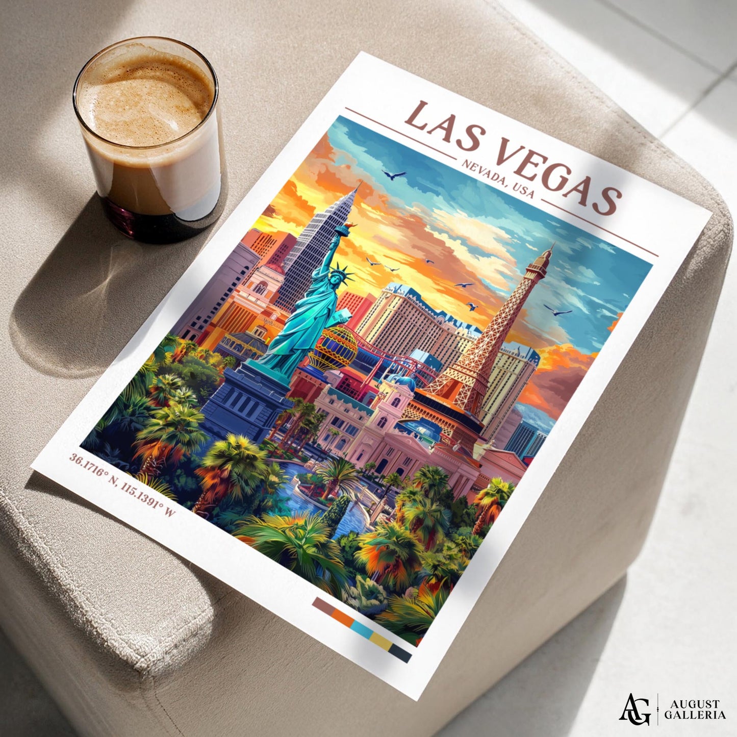 Las Vegas Nevada Retro Travel Print