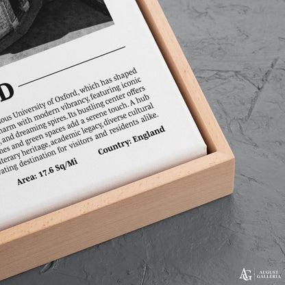 Oxford Black & White City Print