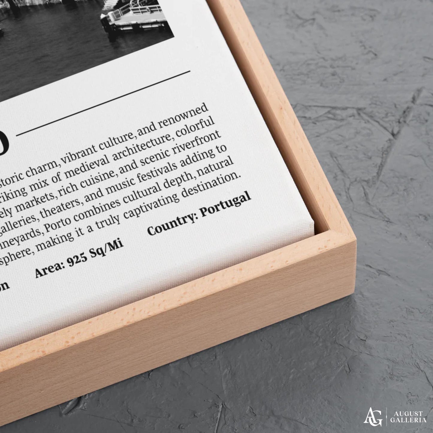 Porto Black & White City Print