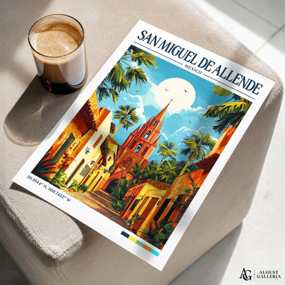 San Miguel de Allende Retro Travel Print