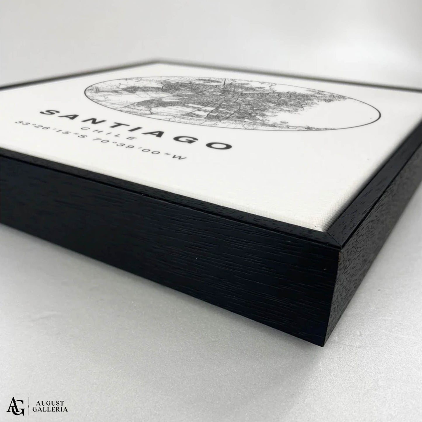 Santiago Minimalist Map