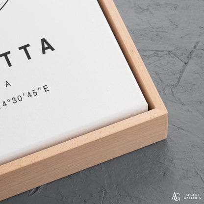 Valletta Minimalist Map