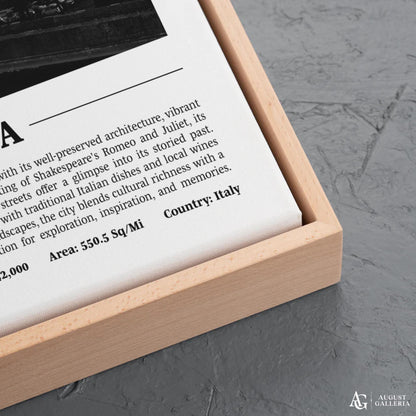 Verona Black & White City Print