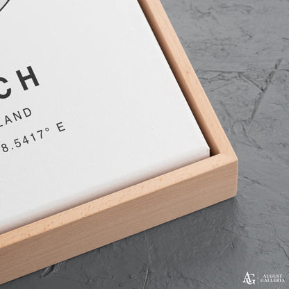 Zurich Minimalist Map