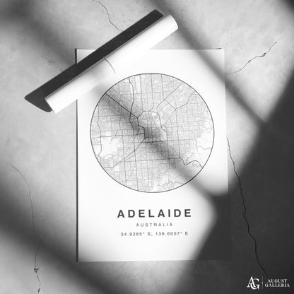 Adelaide Minimalist Map