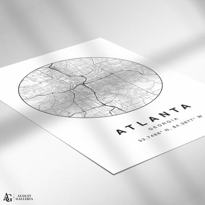 Atlanta Minimalist Map