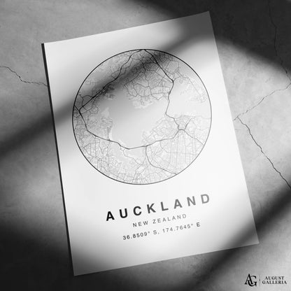 Auckland Minimalist Map