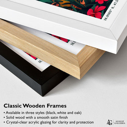 Antananarivo Madagascar Retro Travel Print