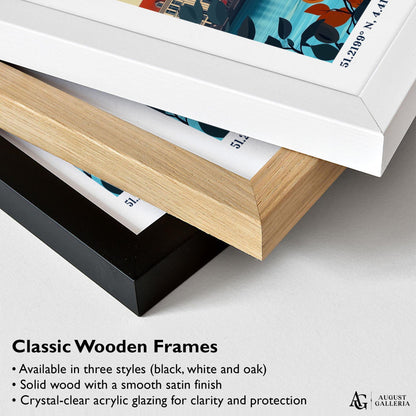 Antwerp Belgium Retro Travel Print