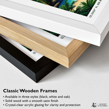 Aruba Caribbean Retro Travel Print