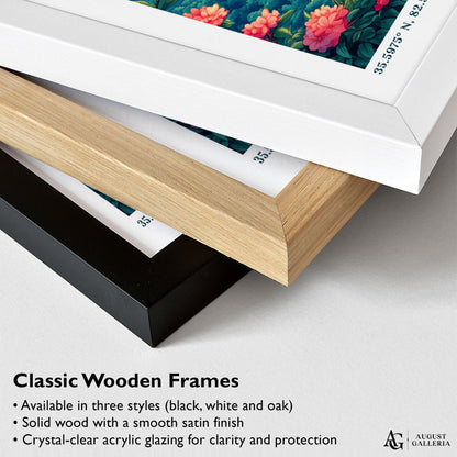 Asheville North Carolina Retro Travel Print