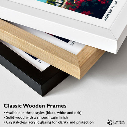 Athens Greece Retro Travel Print