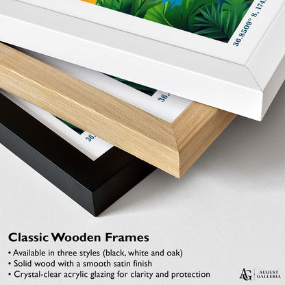 Auckland New Zealand Retro Travel Print