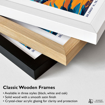 Baltimore Maryland Retro Travel Print