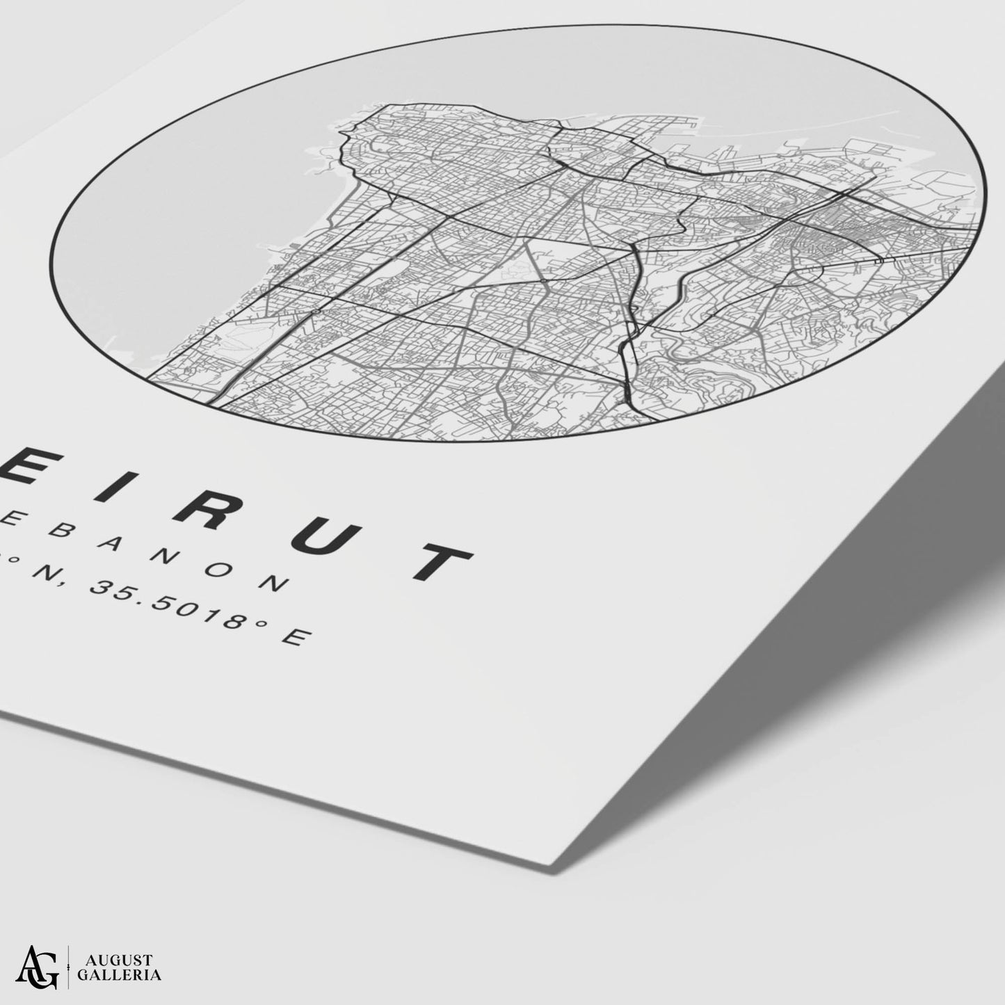 Beirut Minimalist Map