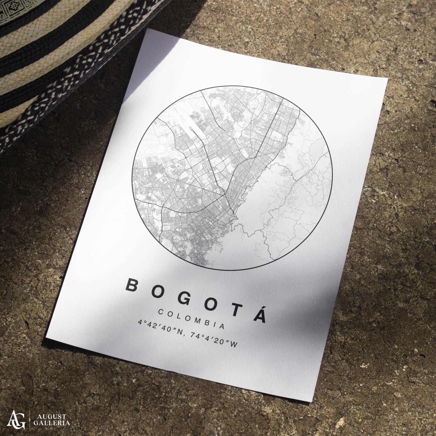 Bogota Minimalist Map