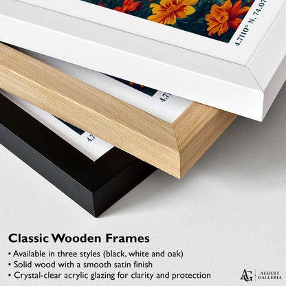 Bogota Colombia Retro Travel Print