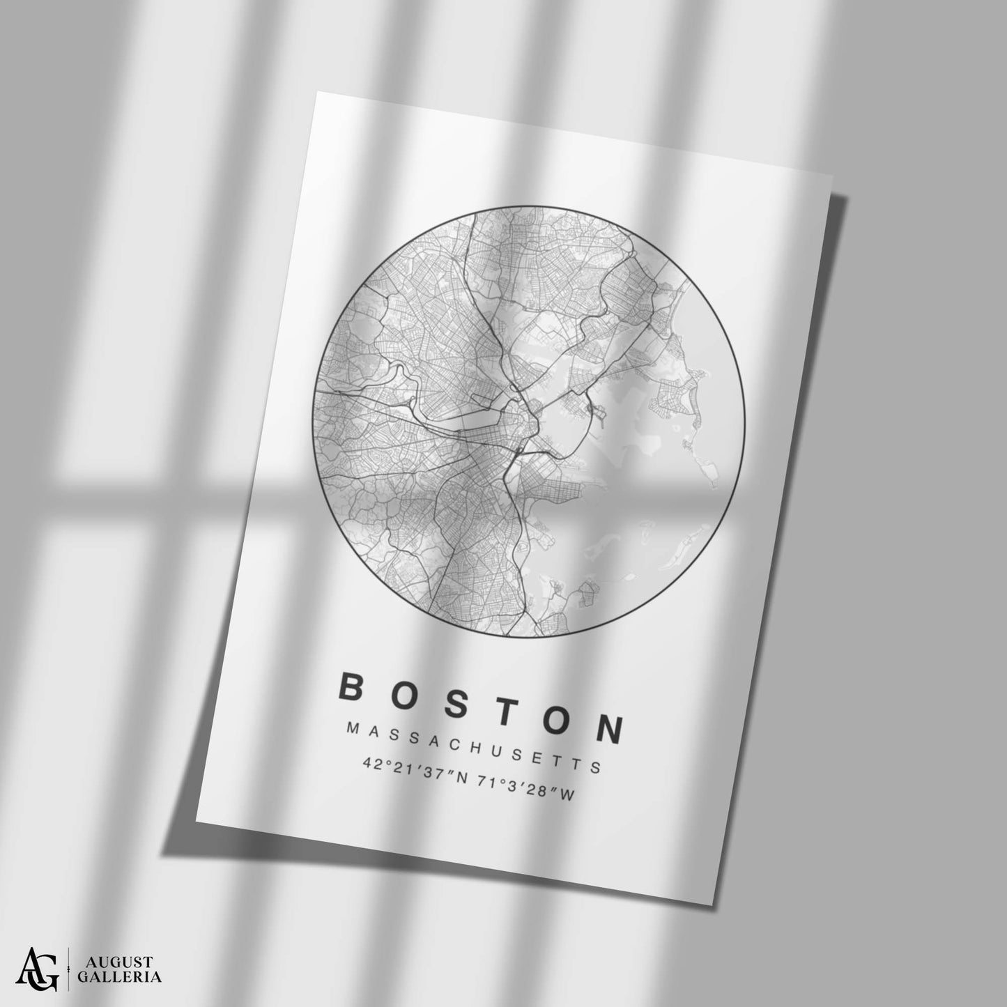 Boston Minimalist Map