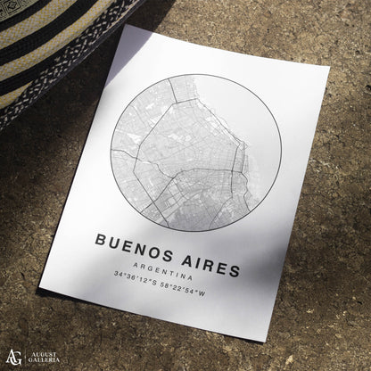 Buenos Aires Minimalist Map