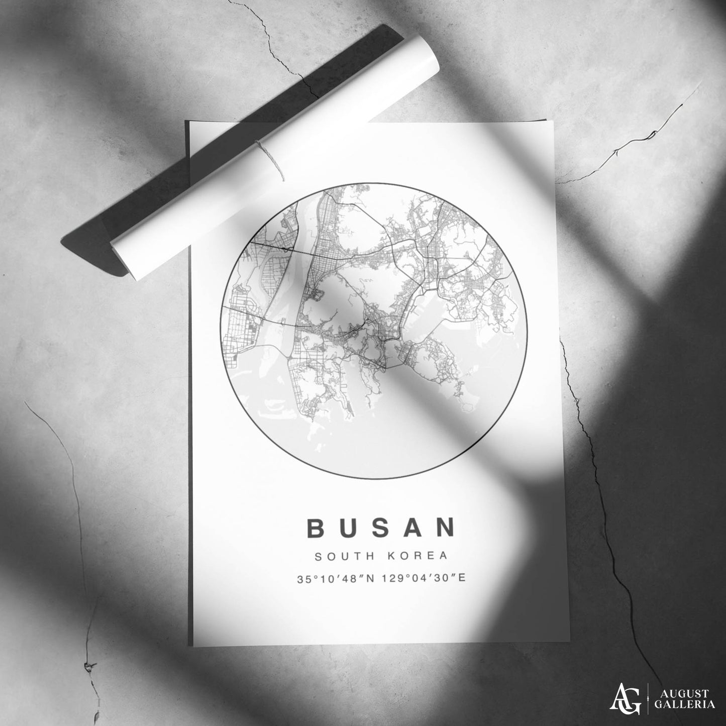 Busan Minimalist Map