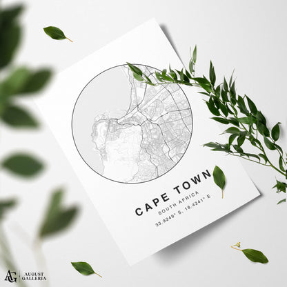 Cape Town Minimalist Map