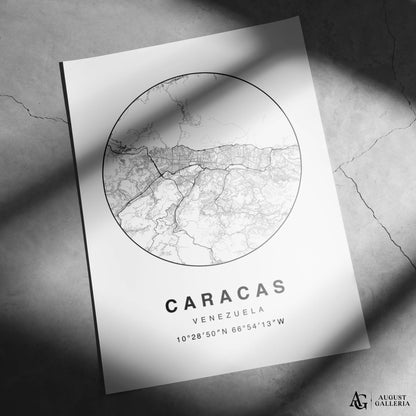 Caracas Minimalist Map