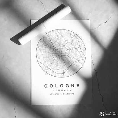 Cologne Minimalist Map