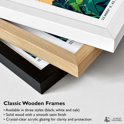 Copacabana Brazil Retro Travel Print