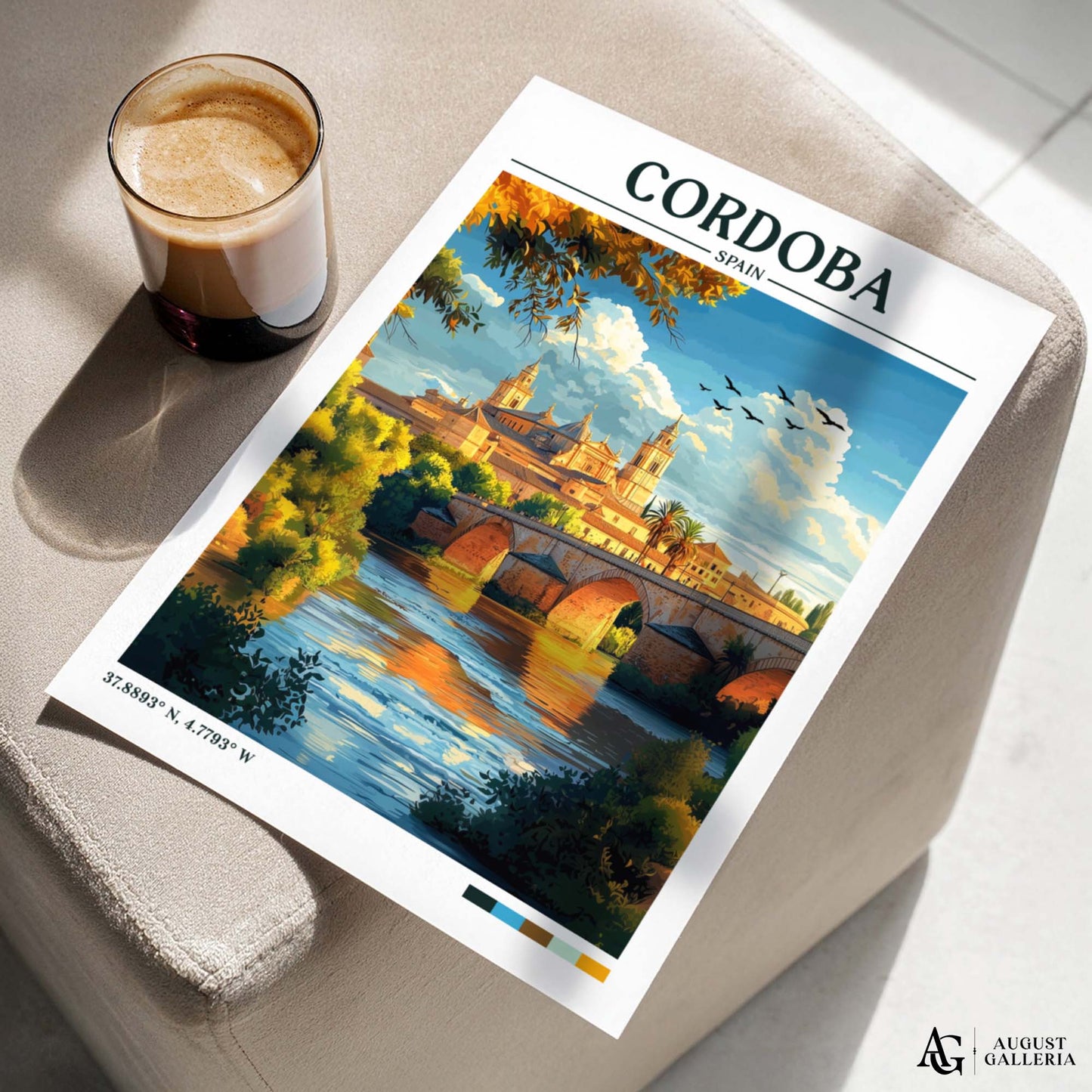 Córdoba Spain Retro Travel Print