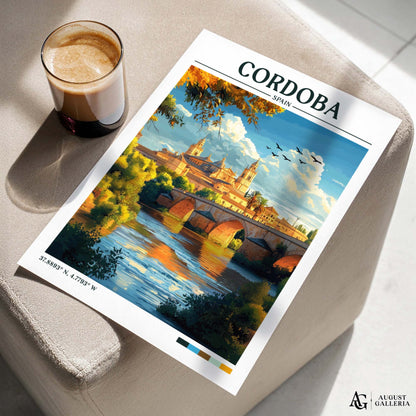 Córdoba Spain Retro Travel Print