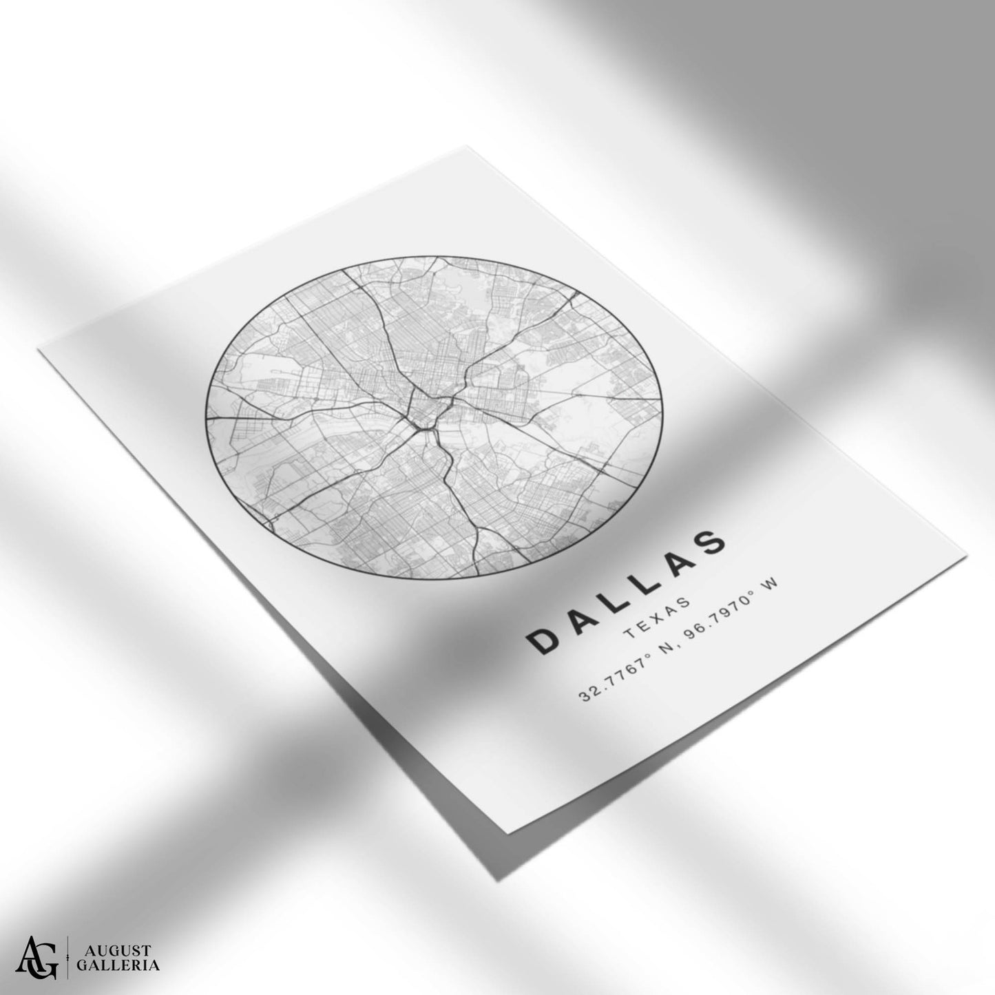 Dallas Minimalist Map