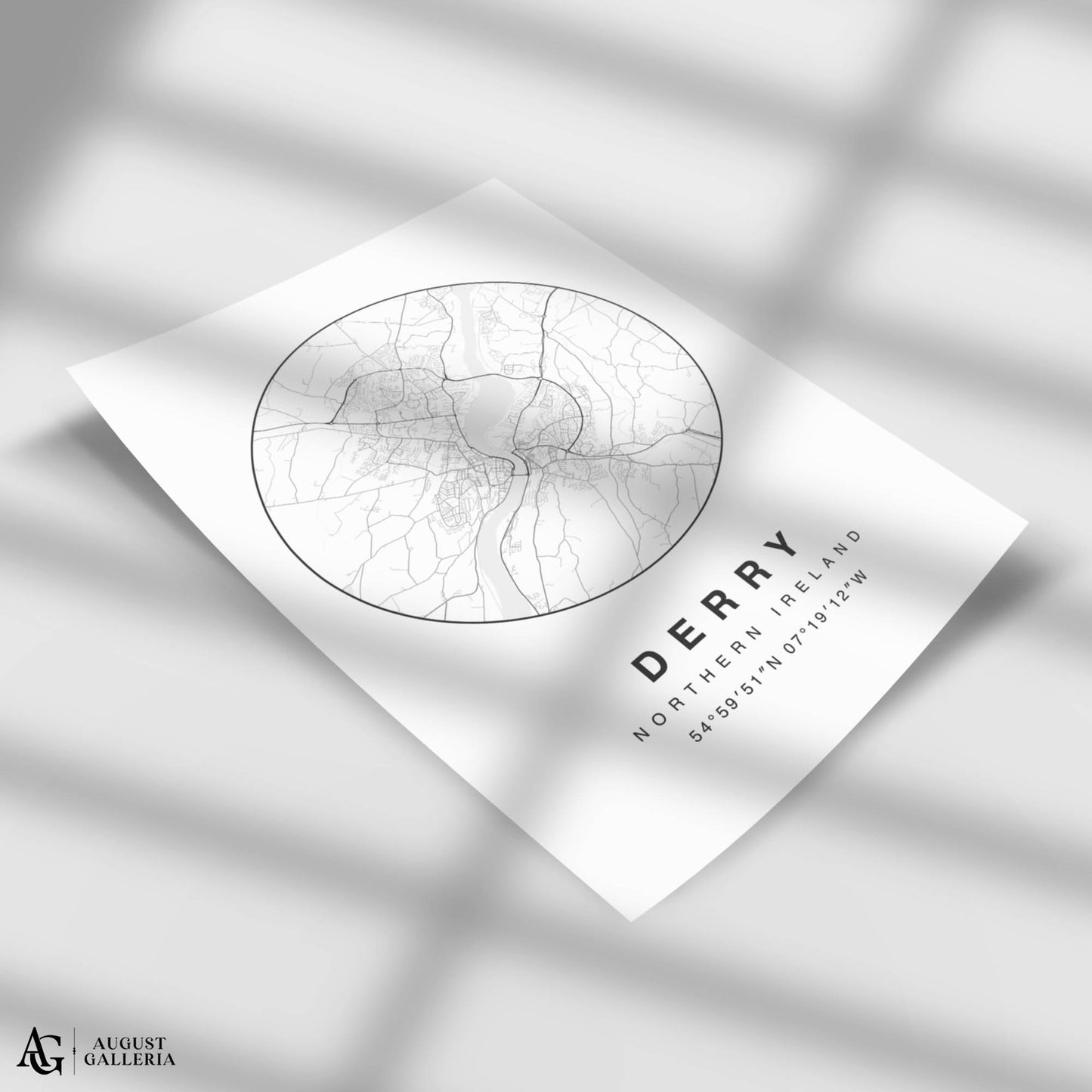 Derry Minimalist Map