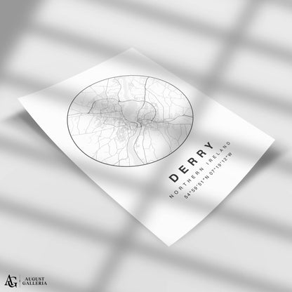 Derry Minimalist Map