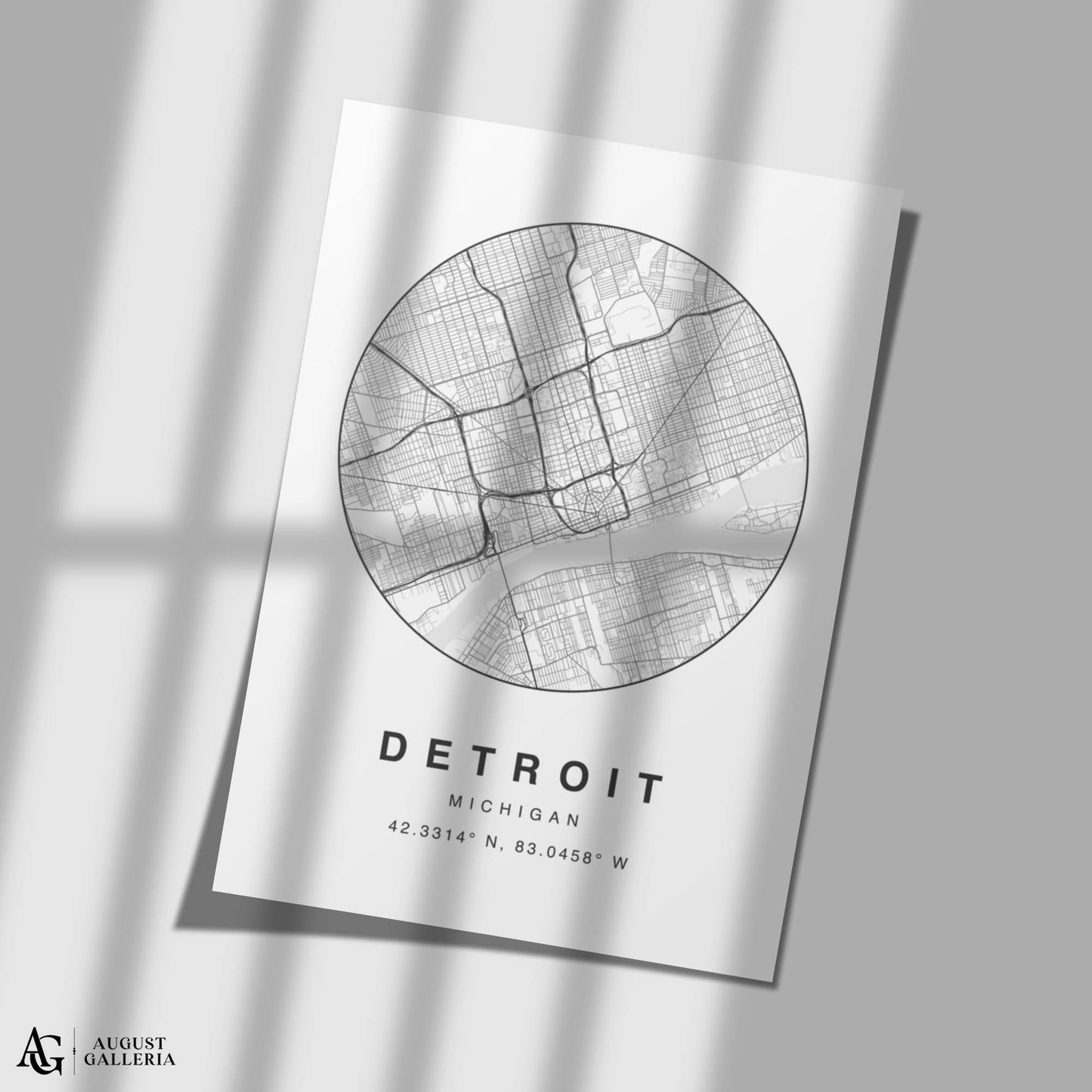 Detroit Minimalist Map