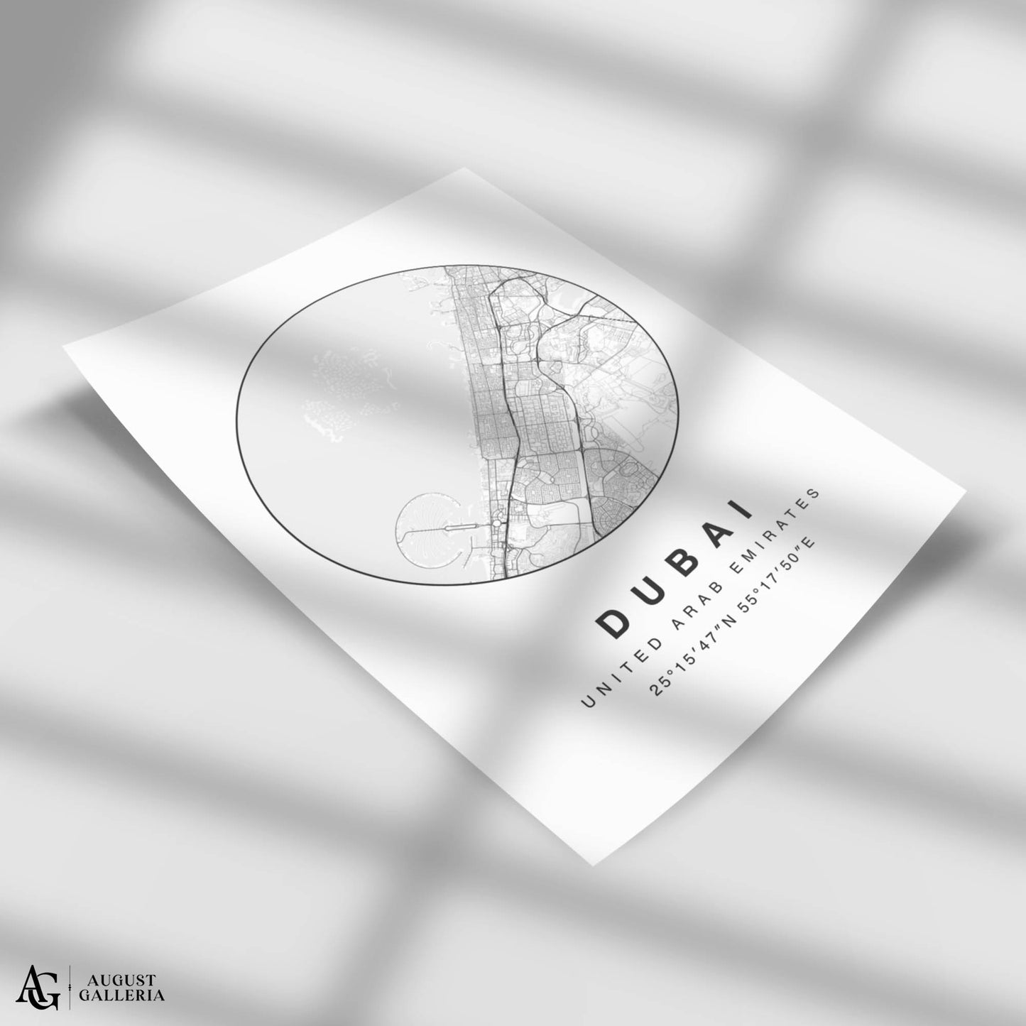Dubai Minimalist Map