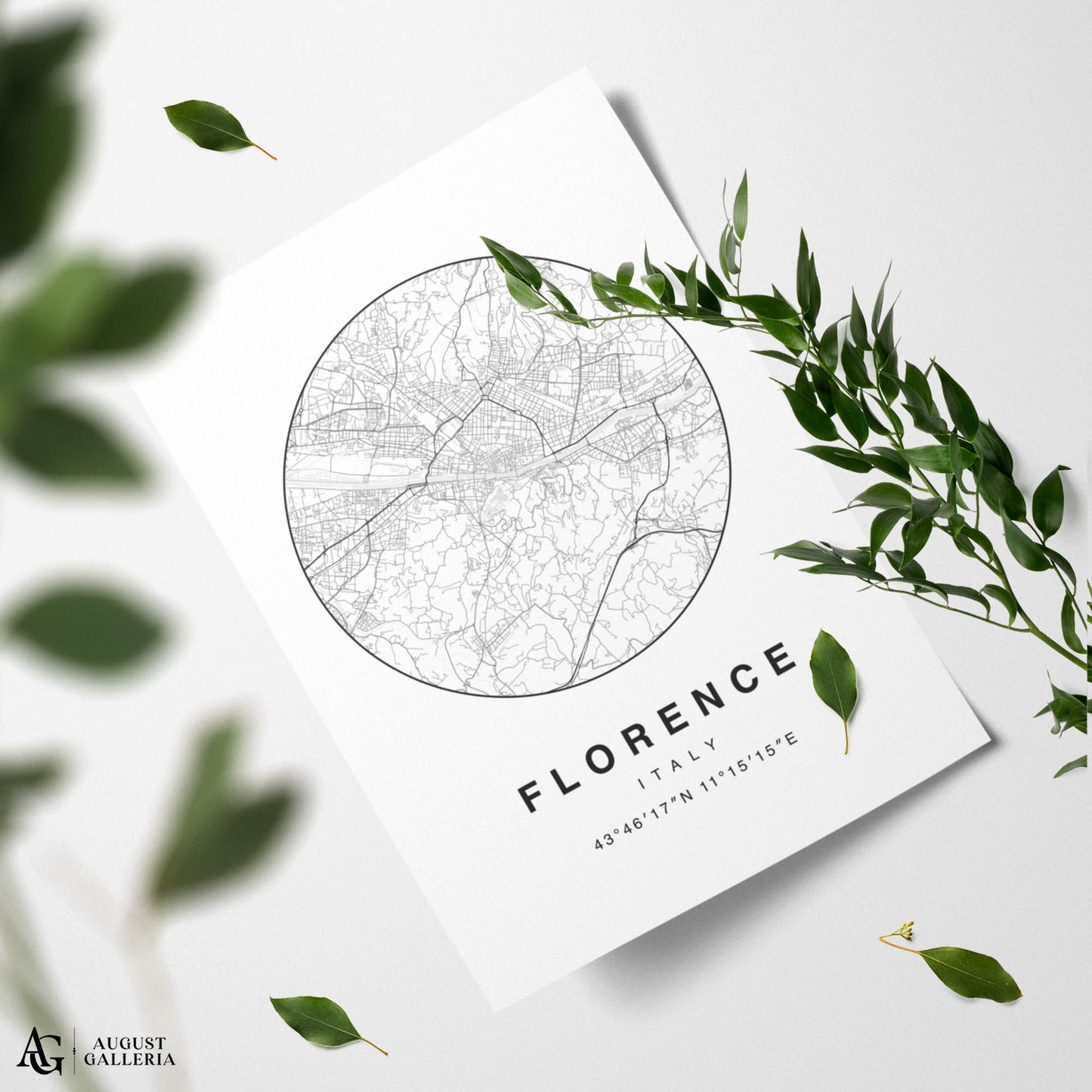 Florence Minimalist Map