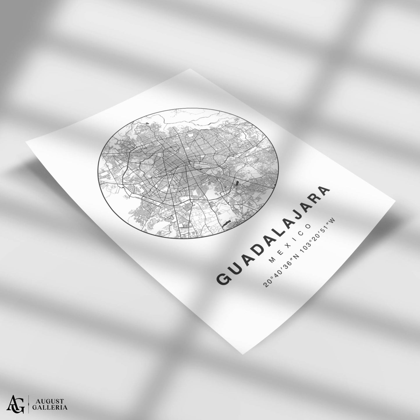Guadalajara Minimalist Map