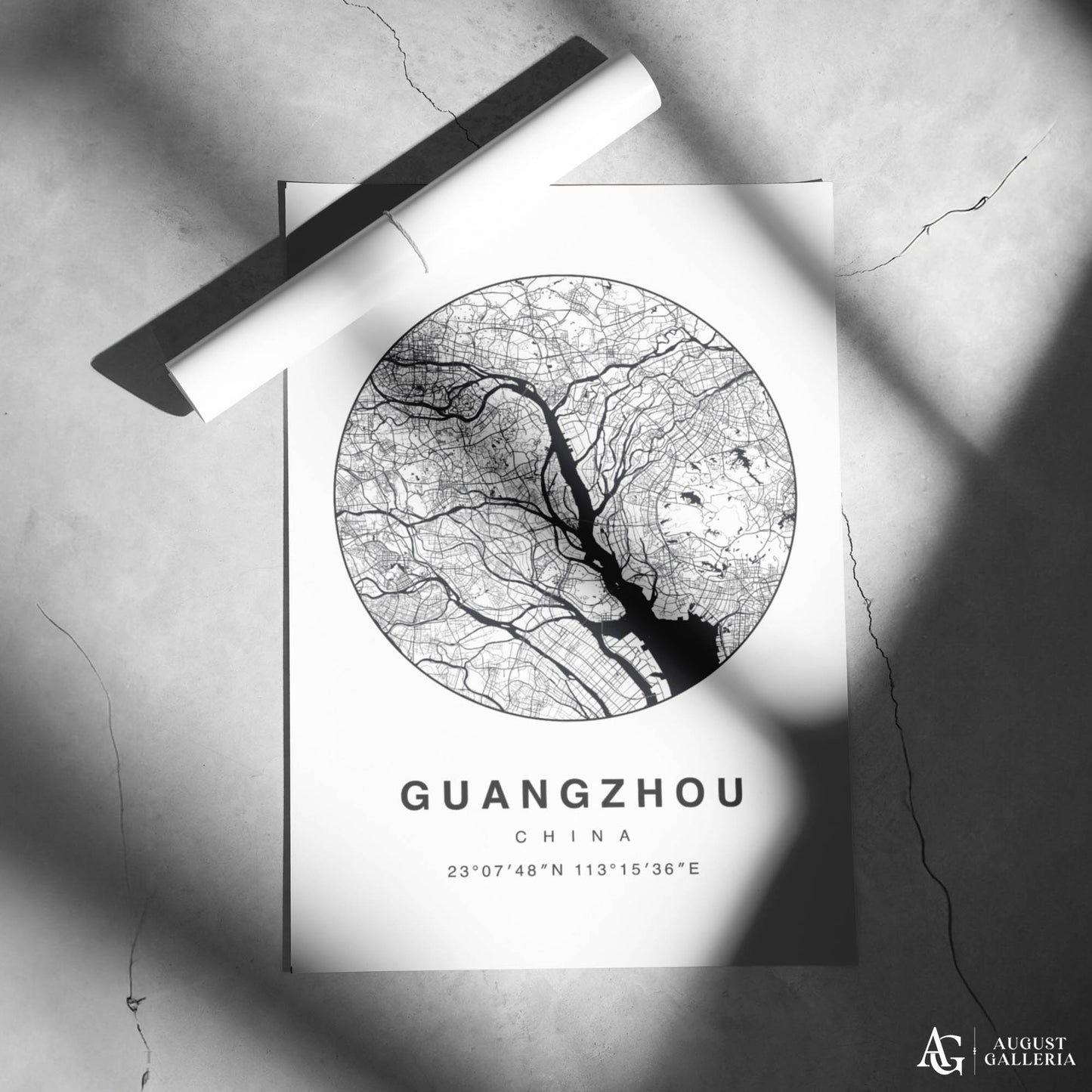 Guangzhou Minimalist Map