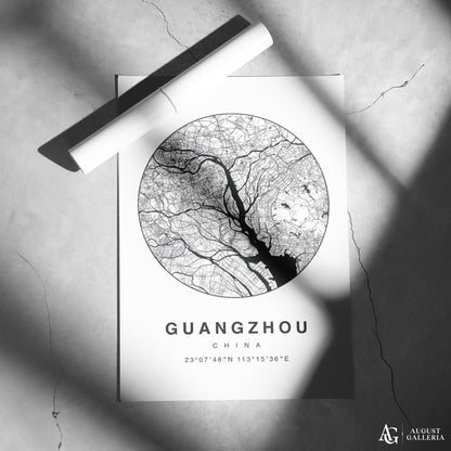 Guangzhou Minimalist Map