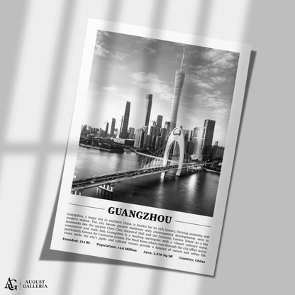 Guangzhou Black & White City Print