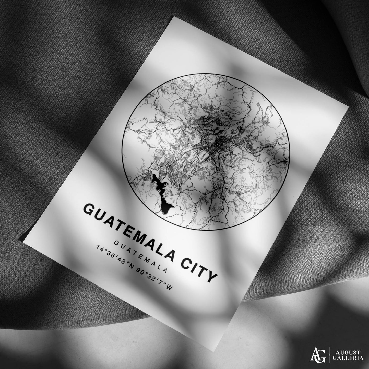Guatemala City Minimalist Map