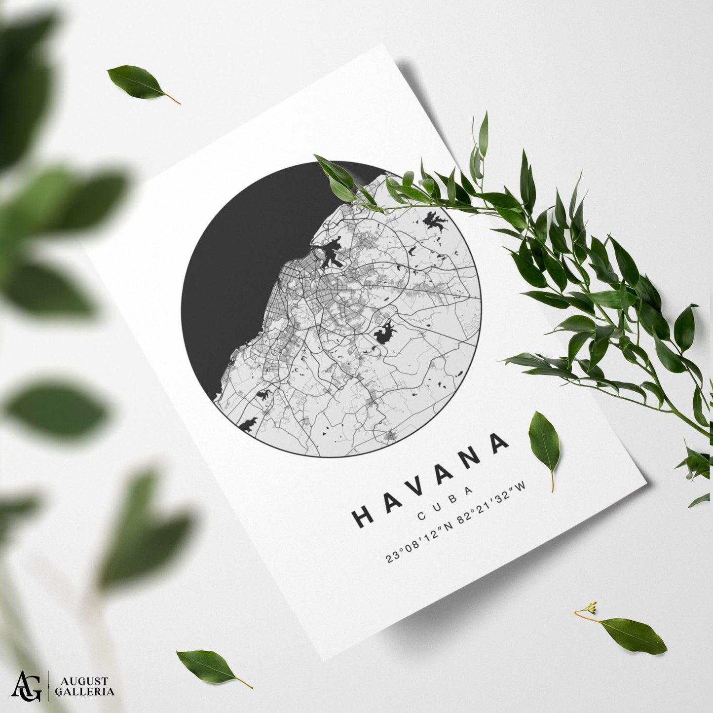 Havana Minimalist Map