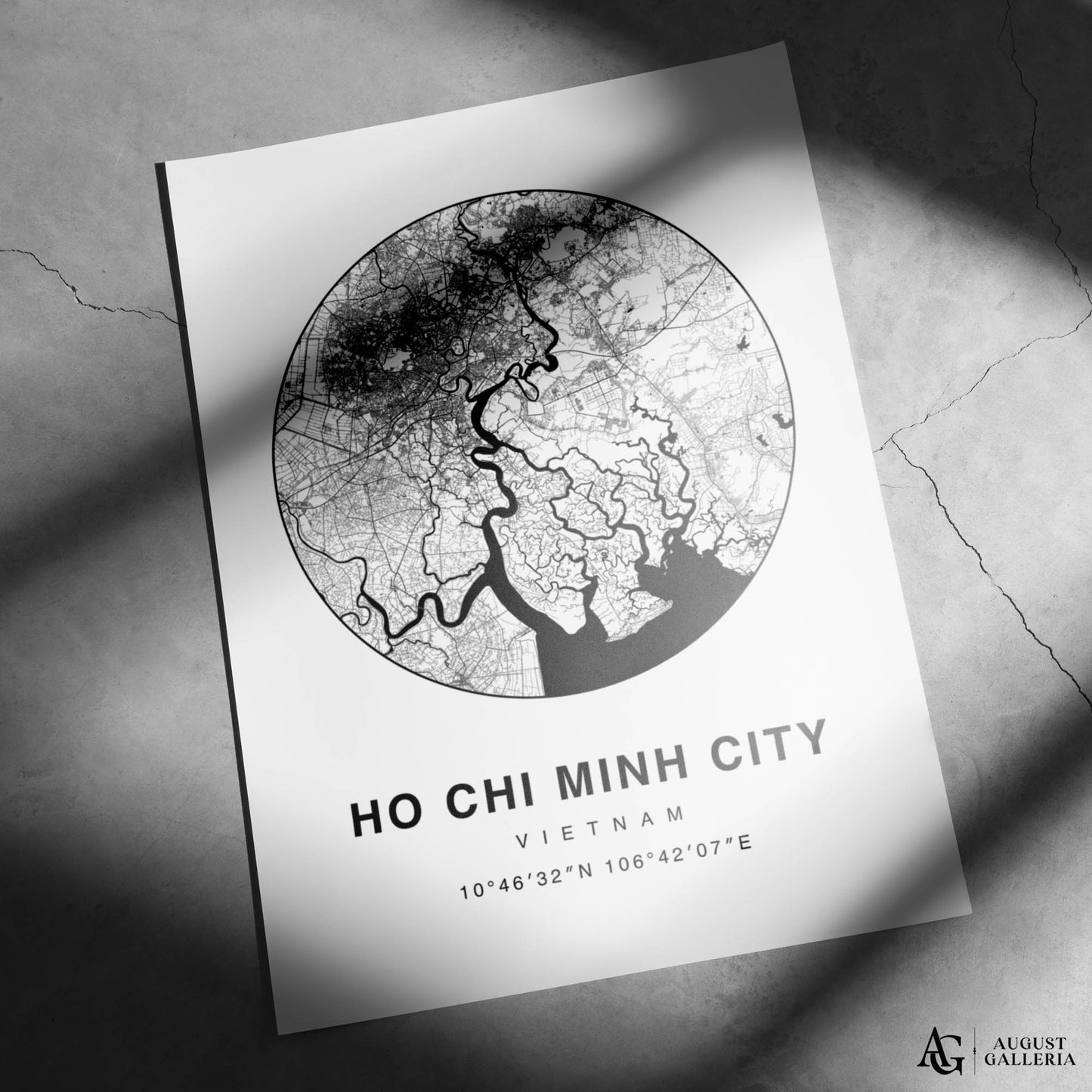 Ho Chi Minh City Minimalist Map